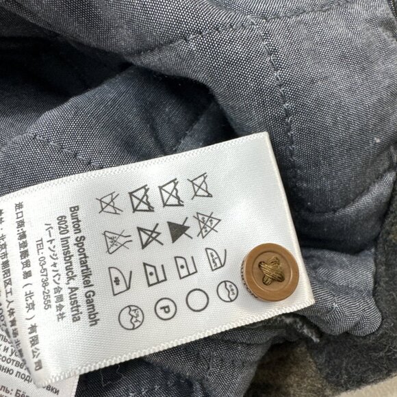 Burton Durable Goods Coat Jacket WOOL Camo Camouflage Men’s Medium Lined - Picture 10 of 14